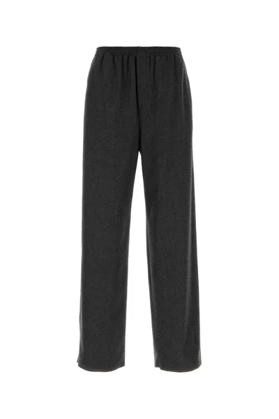 Jil Sander Dark Grey Straight Trousers In Gray