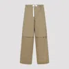 Jil Sander Beige Water-repellent Cotton Pants In Brown