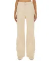 Jil Sander Flared Pants In Neutral