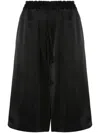 Jil Sander Drawstring-fastening Shorts In Black