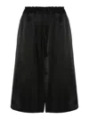Jil Sander Drawstring-fastening Shorts In Black