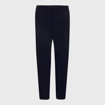 Jil Sander Trousers Blue And Green In Black
