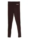 Jil Sander Logo-embellished Leggings In Black