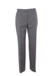 Jil Sander Tailored Trousers With Centre-back Slit In Grey