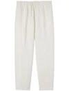 Jil Sander 4-pocketed Twill Cotton Pants With Elastic Waistband In Multicolor