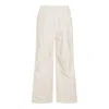 Jil Sander Straight-leg Cotton Trousers In Porcelain