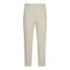 Jil Sander Trousers Back Side Pockets Loops In White