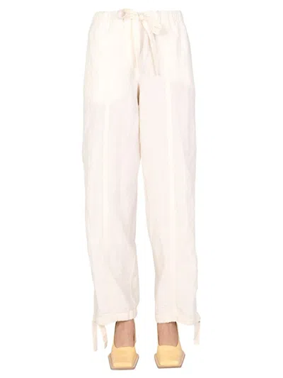 JIL SANDER JIL SANDER TROUSERS WITH DRAWSTRING