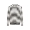 Jil Sander Horizontal Stripe-print Sweatshirt In Black