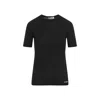 Jil Sander Logo Cotton Jersey T-shirt In Black