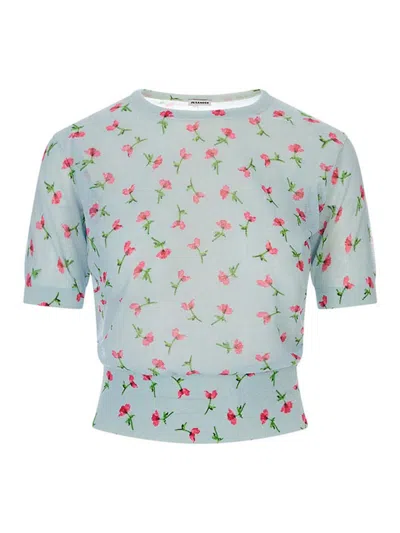 Jil Sander Tshirt In Blue
