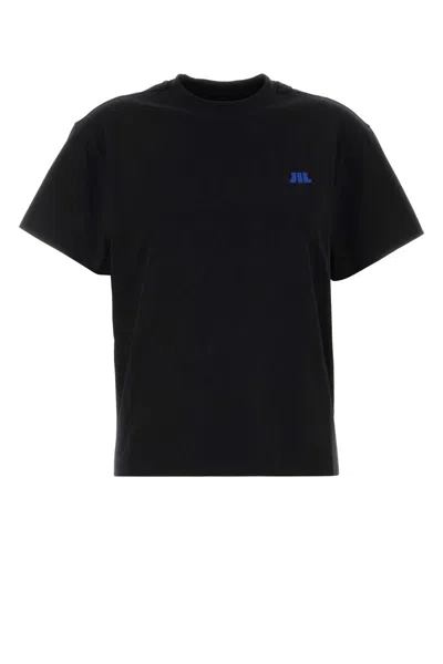Jil Sander T-shirt Cn Ss Emb In Black