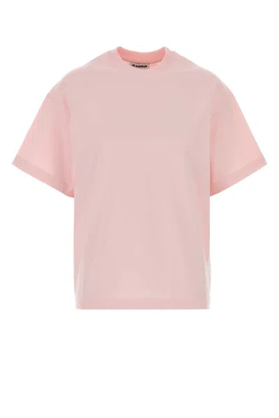 Jil Sander T-shirt Cn Ss Pnt In Pink