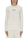 Jil Sander Tshirt Con Logo In White
