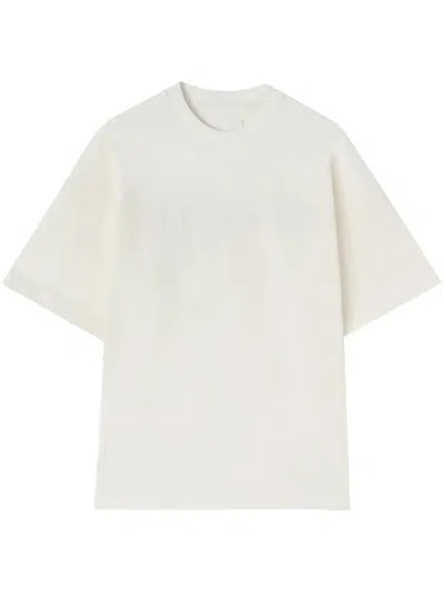 Jil Sander T-shirt Crewneck Short Sleeves Os Clothing In White