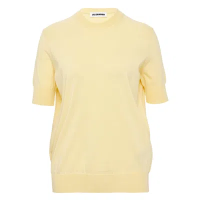 Jil Sander T-shirt Knit Superfine Cotton In Neutral