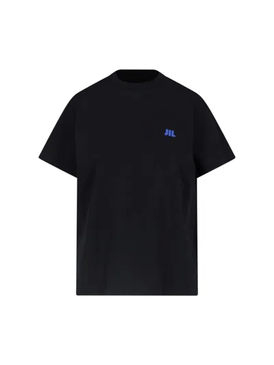 Jil Sander T-shirt Logo In Black