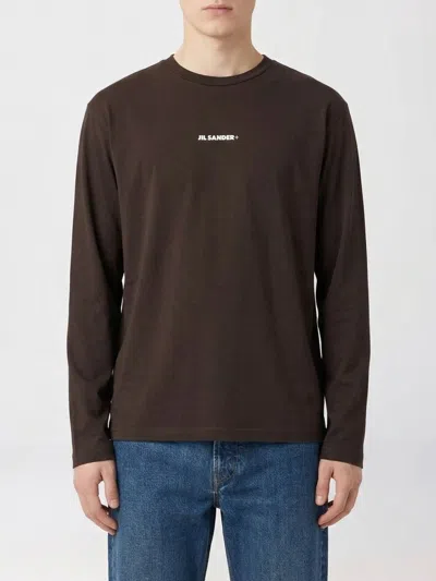 Jil Sander T-shirt 022 Cn Ls In Brown