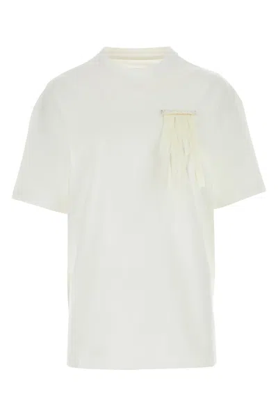JIL SANDER JIL SANDER WHITE COTTON T-SHIRT