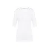 Jil Sander Women's Flower Crochet T-shirt In White