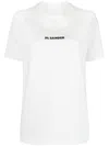 Jil Sander Tshirt With Logo In White