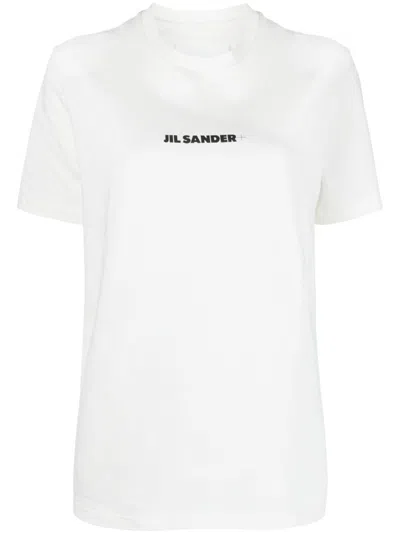 Jil Sander Tshirt With Logo In White