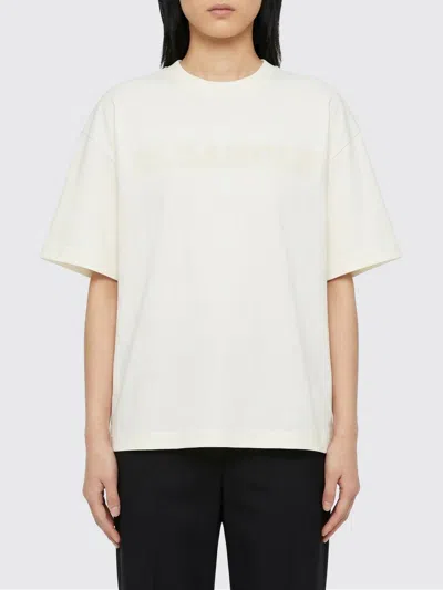 Jil Sander T-shirt With Logo In Animal Print