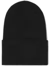 Jil Sander Turn-up Fine-knit Beanie In Black