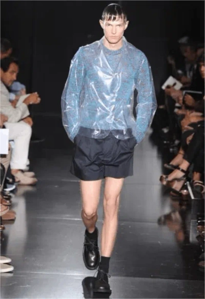 Pre-owned Jil Sander Turquoise Sweater Runway Ss12 In Blue