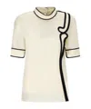 Jil Sander Swirl Embroidered Fitted Shirt In White