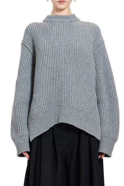 Jil Sander Sweaters In Grey