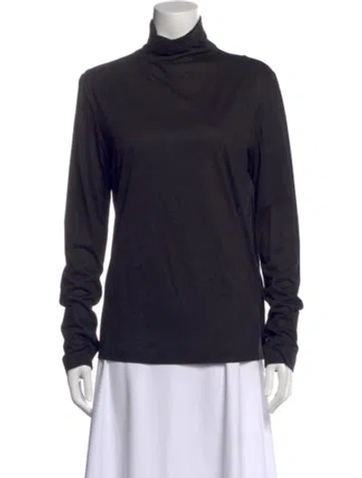 Pre-owned Jil Sander Turtleneck Long Sleeve Top In Blue