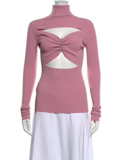 Pre-owned Jil Sander Turtleneck Long Sleeve Top In Pink