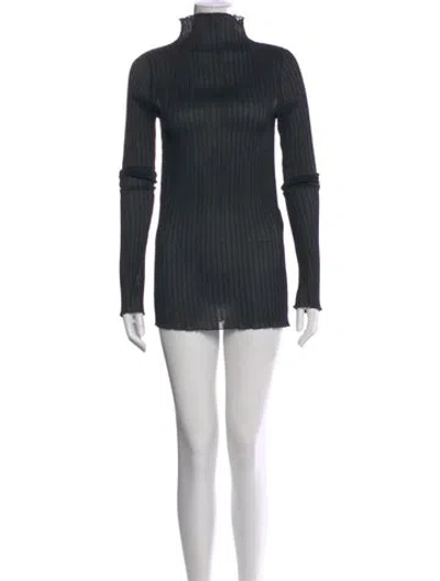 Pre-owned Jil Sander Turtleneck Mini Dress In Black