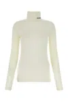 Jil Sander White Wool Blend Sweater In Beige