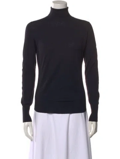 Pre-owned Jil Sander Turtleneck Sweater In Blue