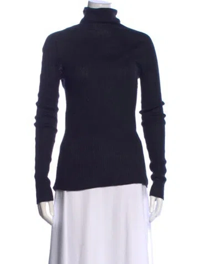 Pre-owned Jil Sander Turtleneck Sweater In Blue