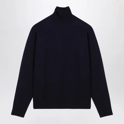 Jil Sander Turtleneck Sweater In Blue