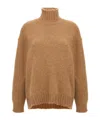 Jil Sander High Neck Sweater Sweaters And Cardigans In Brown