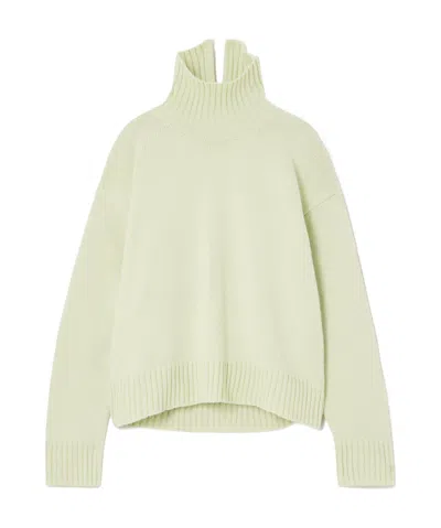 Jil Sander Turtleneck Sweater In Green