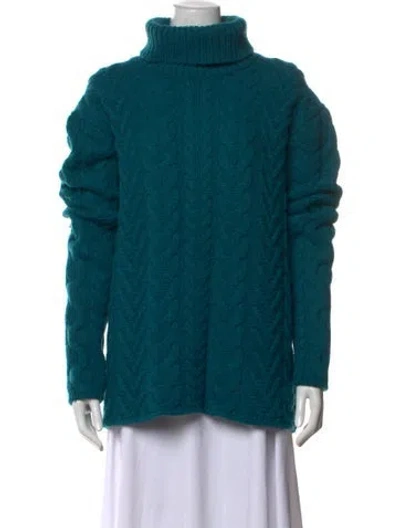 Pre-owned Jil Sander Turtleneck Sweater In Green