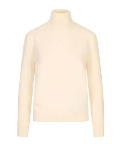 Jil Sander Turtleneck Sweater In Neutral