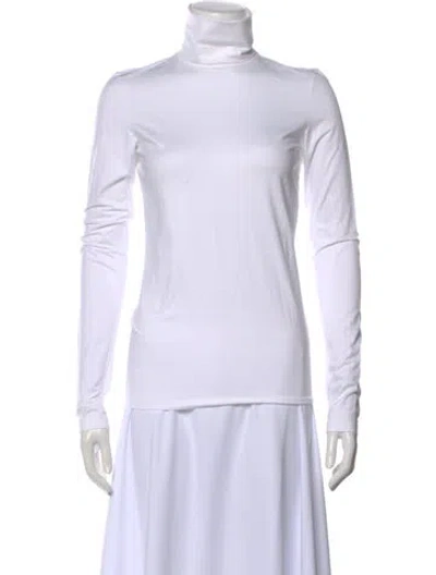 Pre-owned Jil Sander Turtleneck Sweater In White