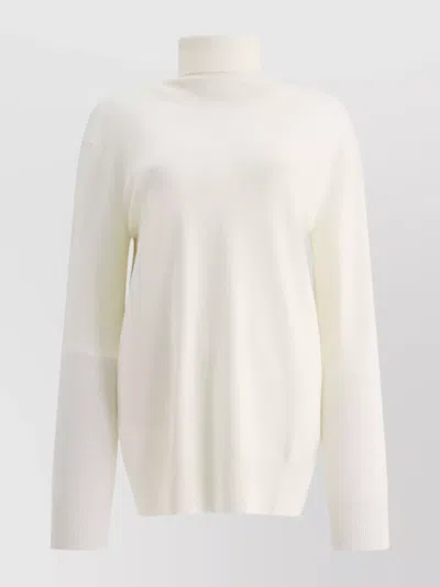 JIL SANDER TURTLENECK SWEATER WITH HIGH NECK AND SOFT TEXTURE