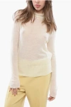 Jil Sander Turtleneck Sweater With Sheer Effect