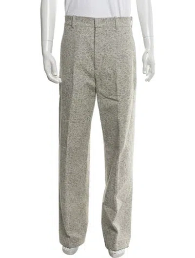 Pre-owned Jil Sander Tweed Pattern Dress Pants In Green
