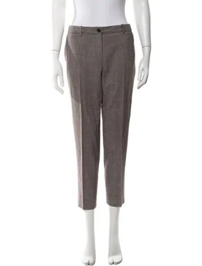 Pre-owned Jil Sander Tweed Pattern Straight Leg Pants In Multi