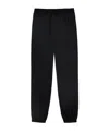 Jil Sander Twill Drawstring Trousers In Black