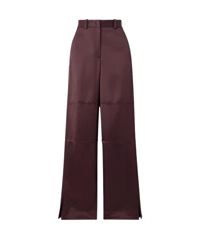 Jil Sander Twill Straight Pants In Red