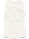 Jil Sander Cut Out Top In Neutral